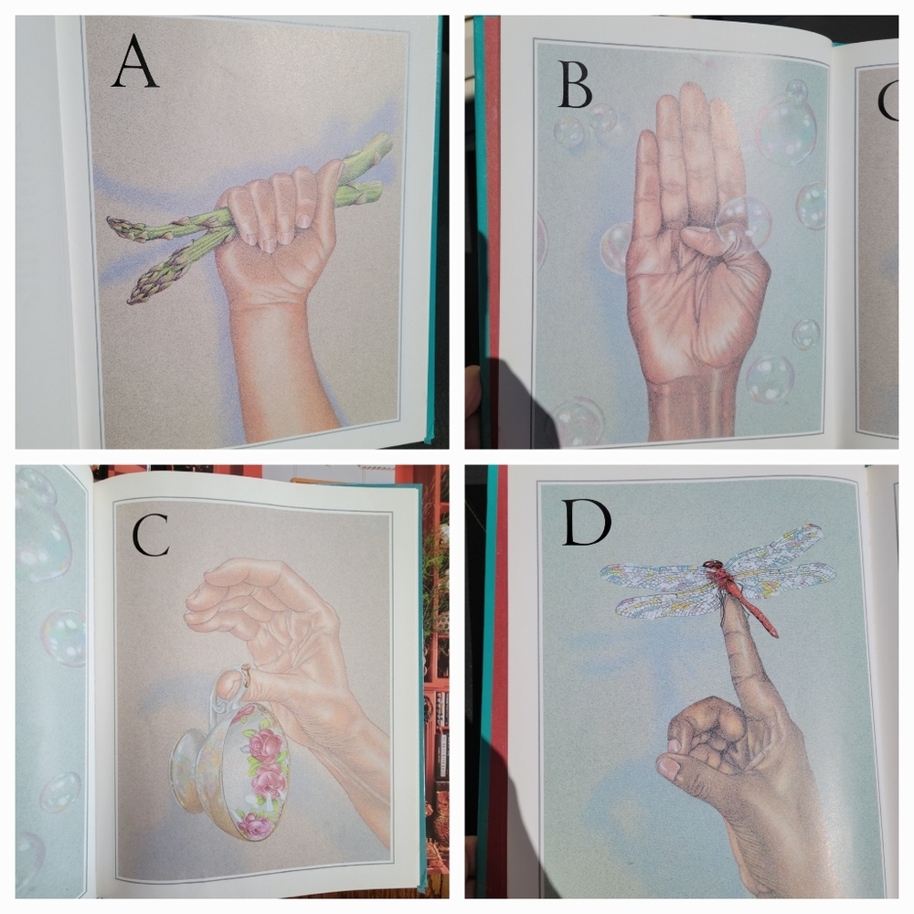 Sign Language "The Handmade Alphabet" Book ~ Images of ABC's ~ GUC-FINAL PRICE!